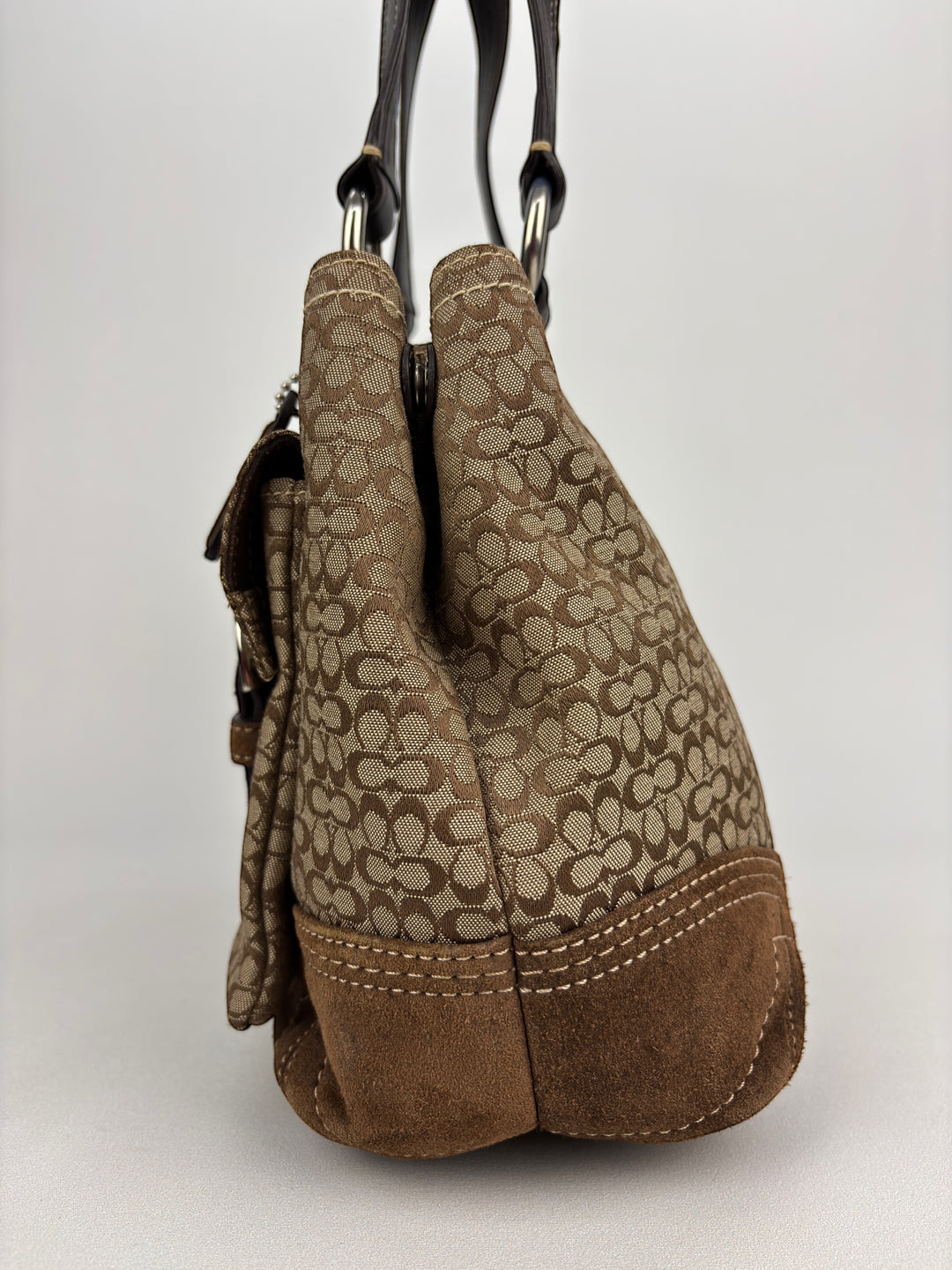Coach Signature Buckle Soho Multi Pocket Tote / Shoulder-Bag