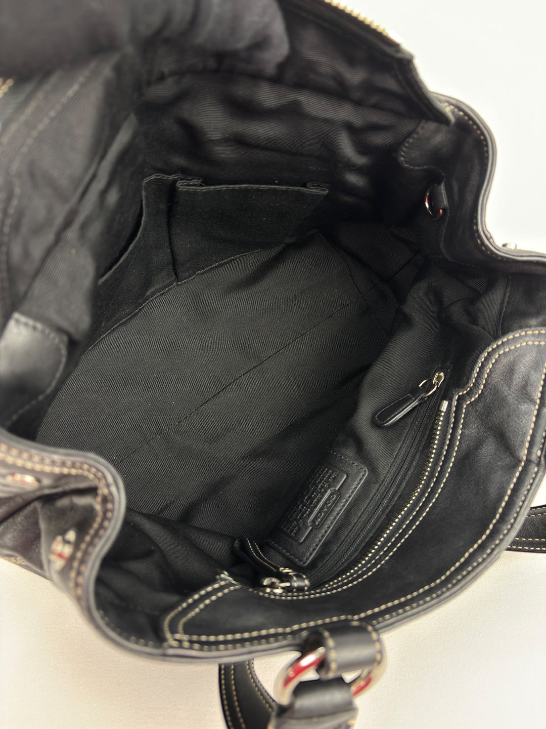 Coach Soho Leather Buckle Multi Pocket Tote Shoulder-Bag
