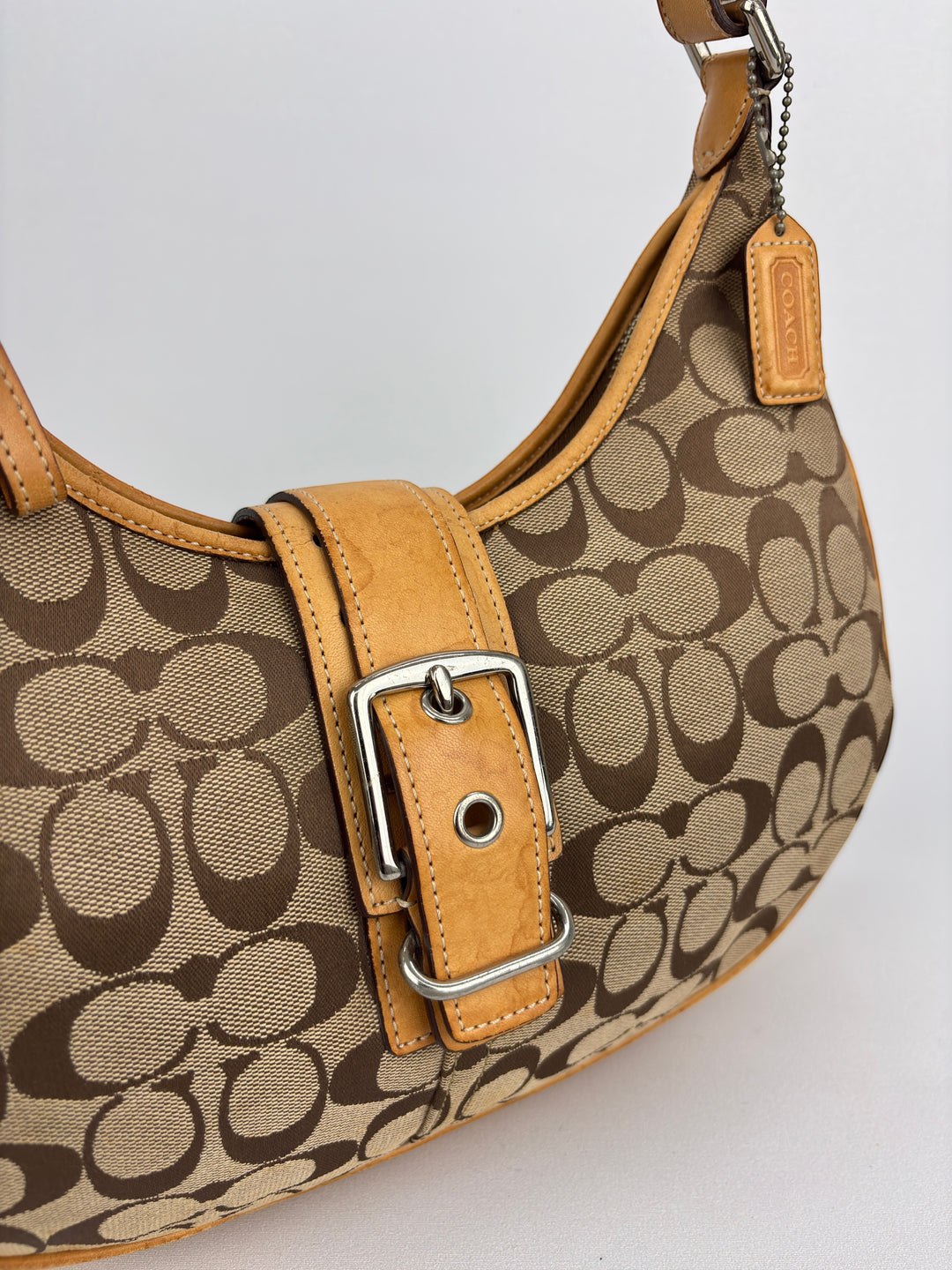 Coach Signature Buckle Hobo Bag Shoulder-Bag