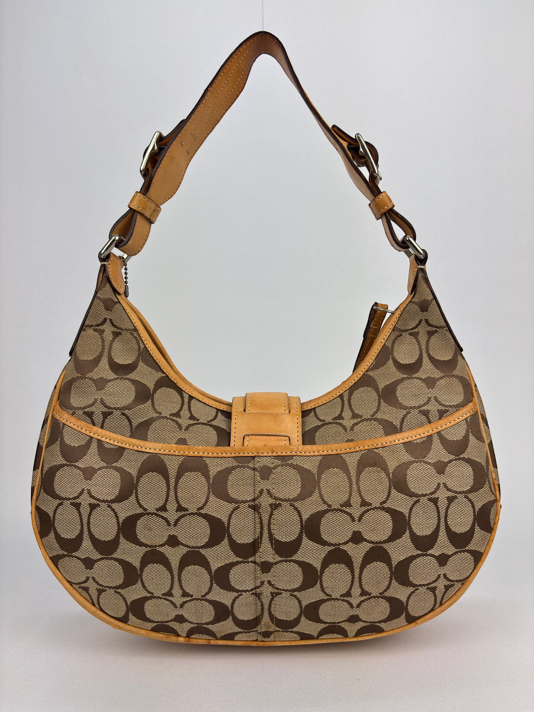 Coach Signature Buckle Hobo Bag Shoulder-Bag