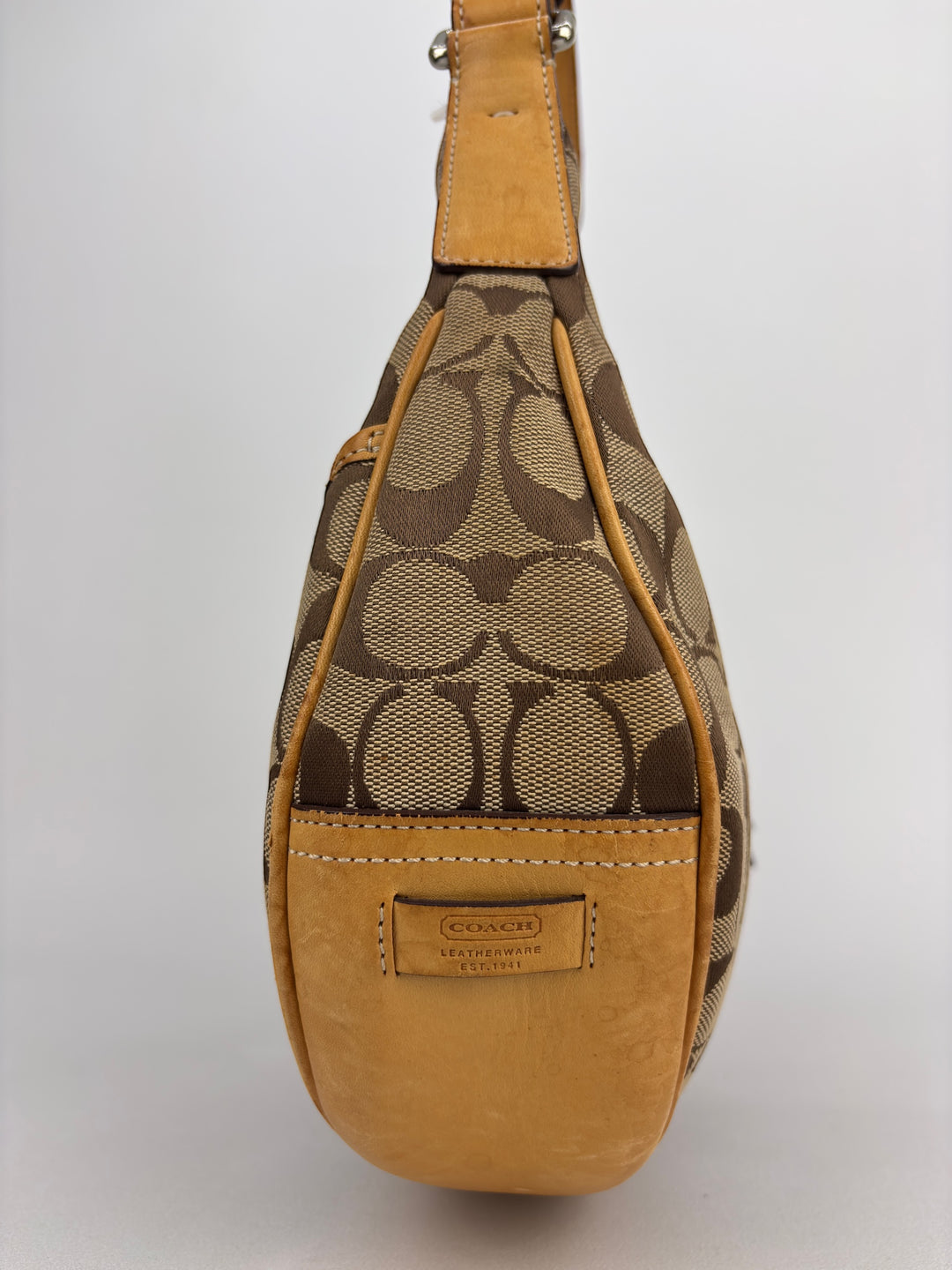 Coach Signature Buckle Hobo Bag Shoulder-Bag