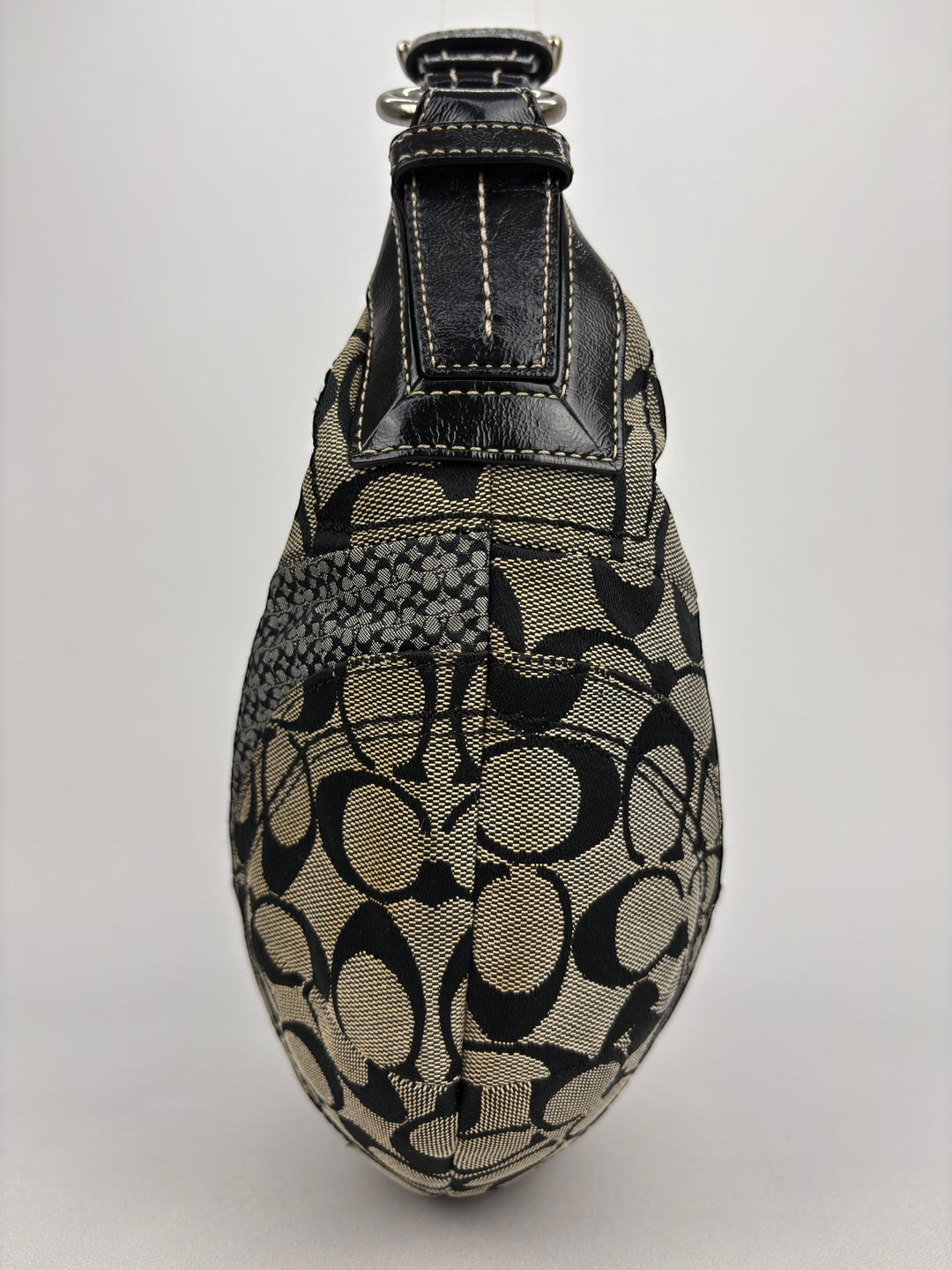 Coach Patchwork Signature Small Hobo Croissant Shoulder-Bag