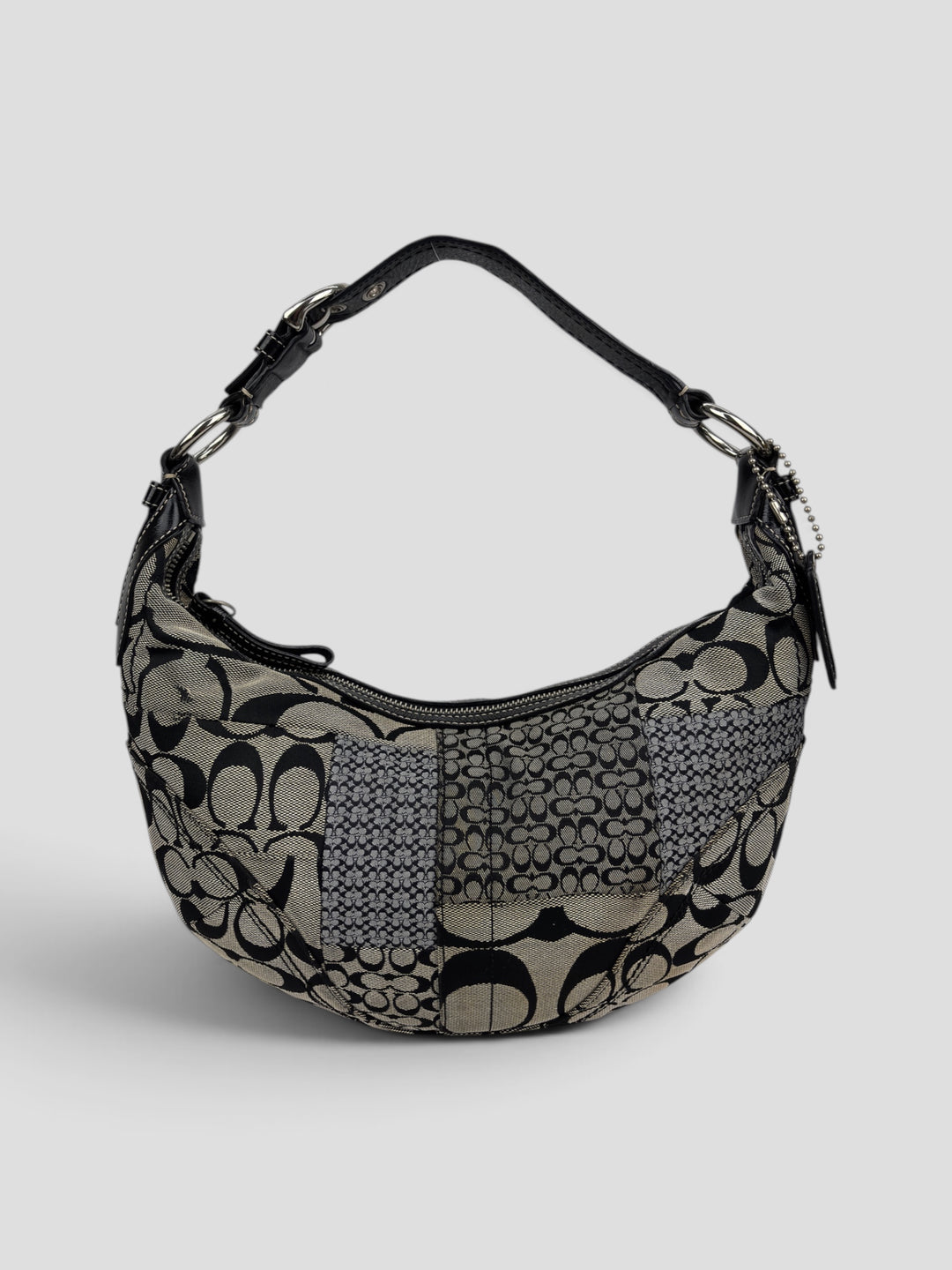 Coach Patchwork Signature Small Hobo Croissant Shoulder-Bag
