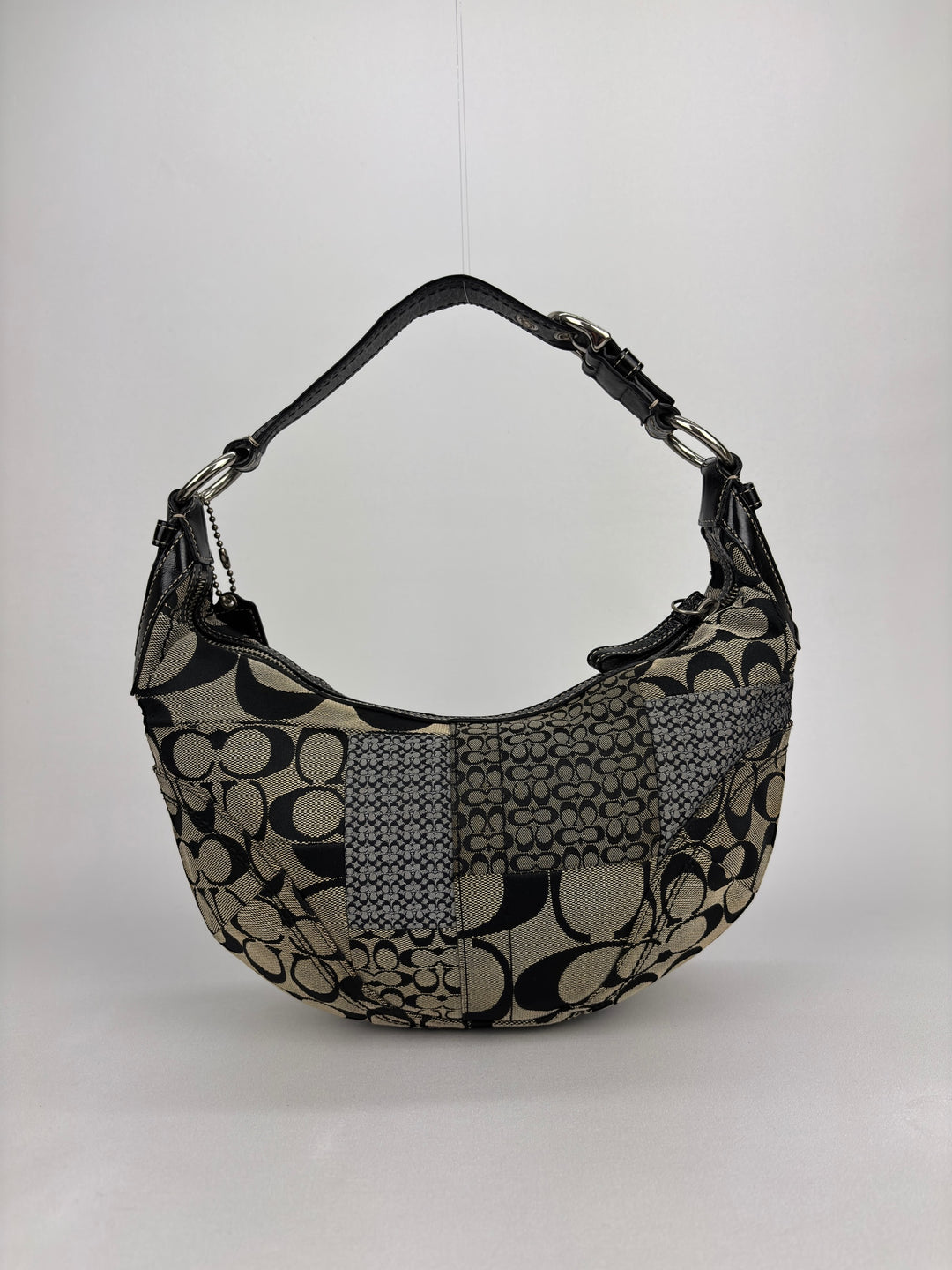 Coach Patchwork Signature Small Hobo Croissant Shoulder-Bag