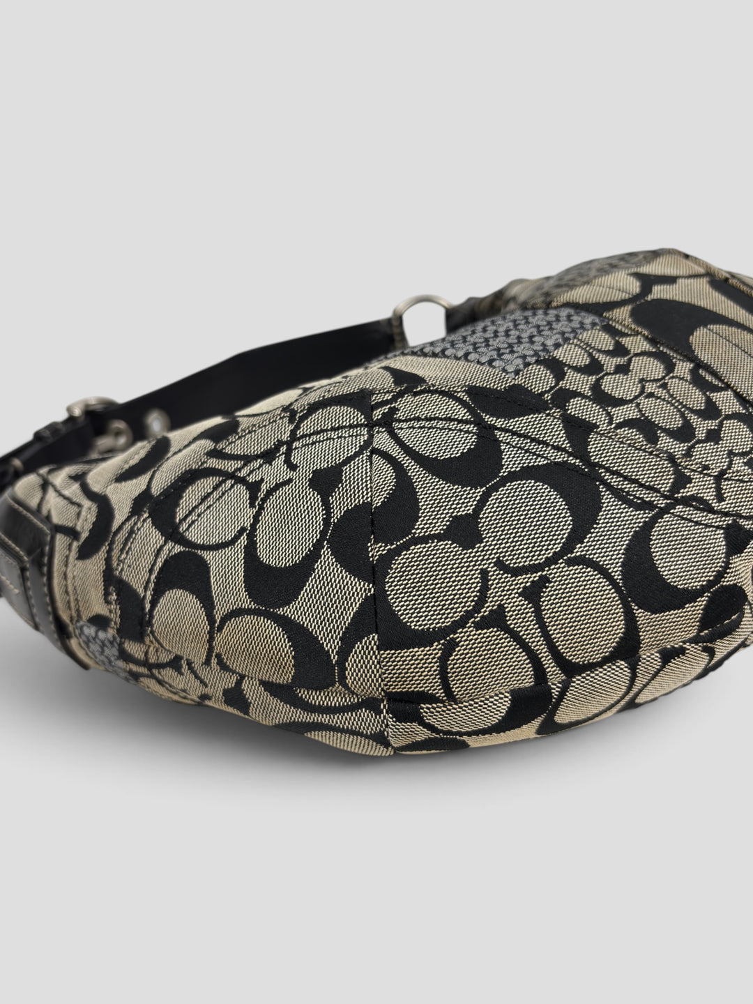 Coach Patchwork Signature Small Hobo Croissant Shoulder-Bag