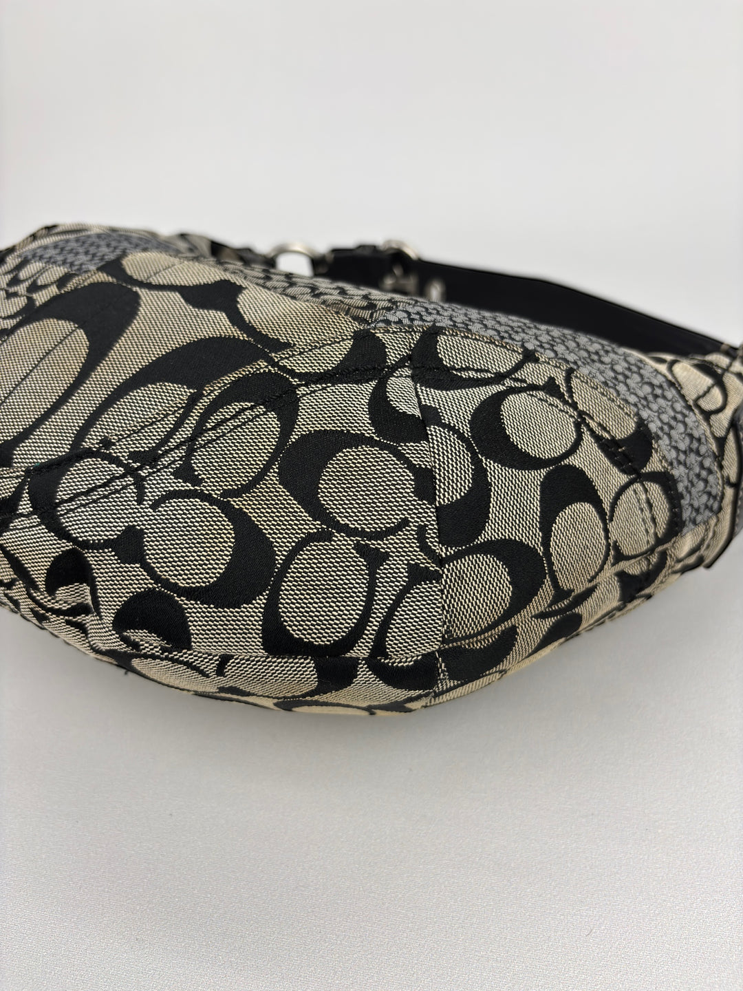 Coach Patchwork Signature Small Hobo Croissant Shoulder-Bag