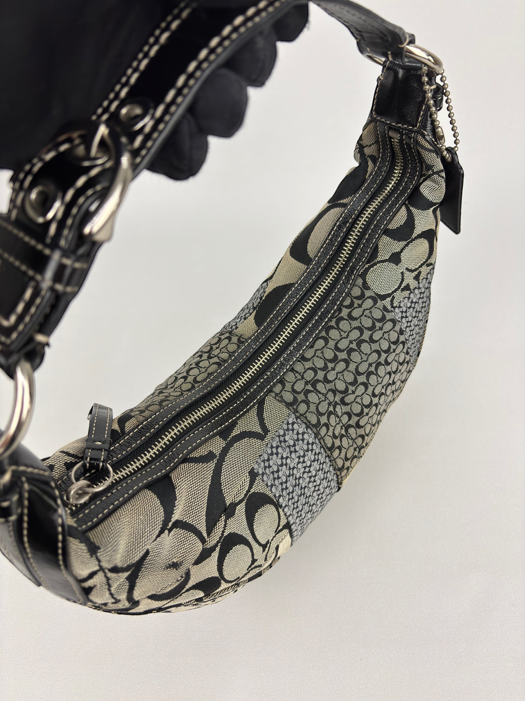 Coach Patchwork Signature Small Hobo Croissant Shoulder-Bag