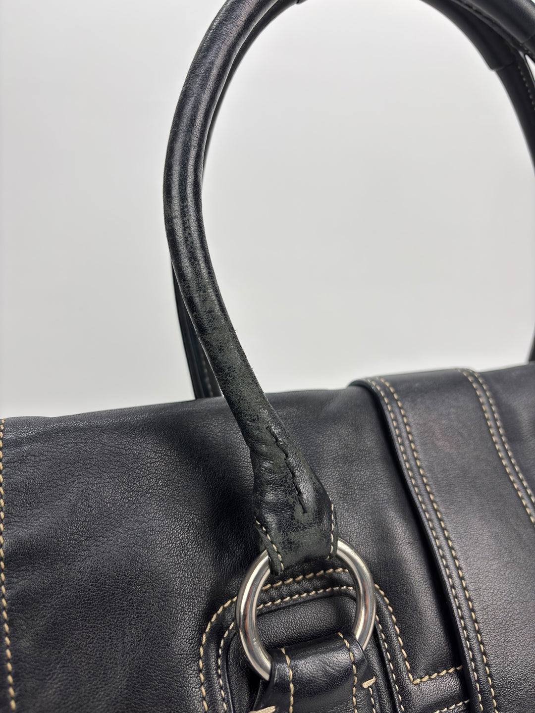 Coach Soho Buckle Flap Satchel Baguette Large Shoulder-Bag