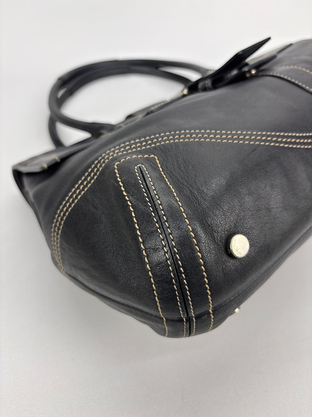 Coach Soho Buckle Flap Satchel Baguette Large Shoulder-Bag