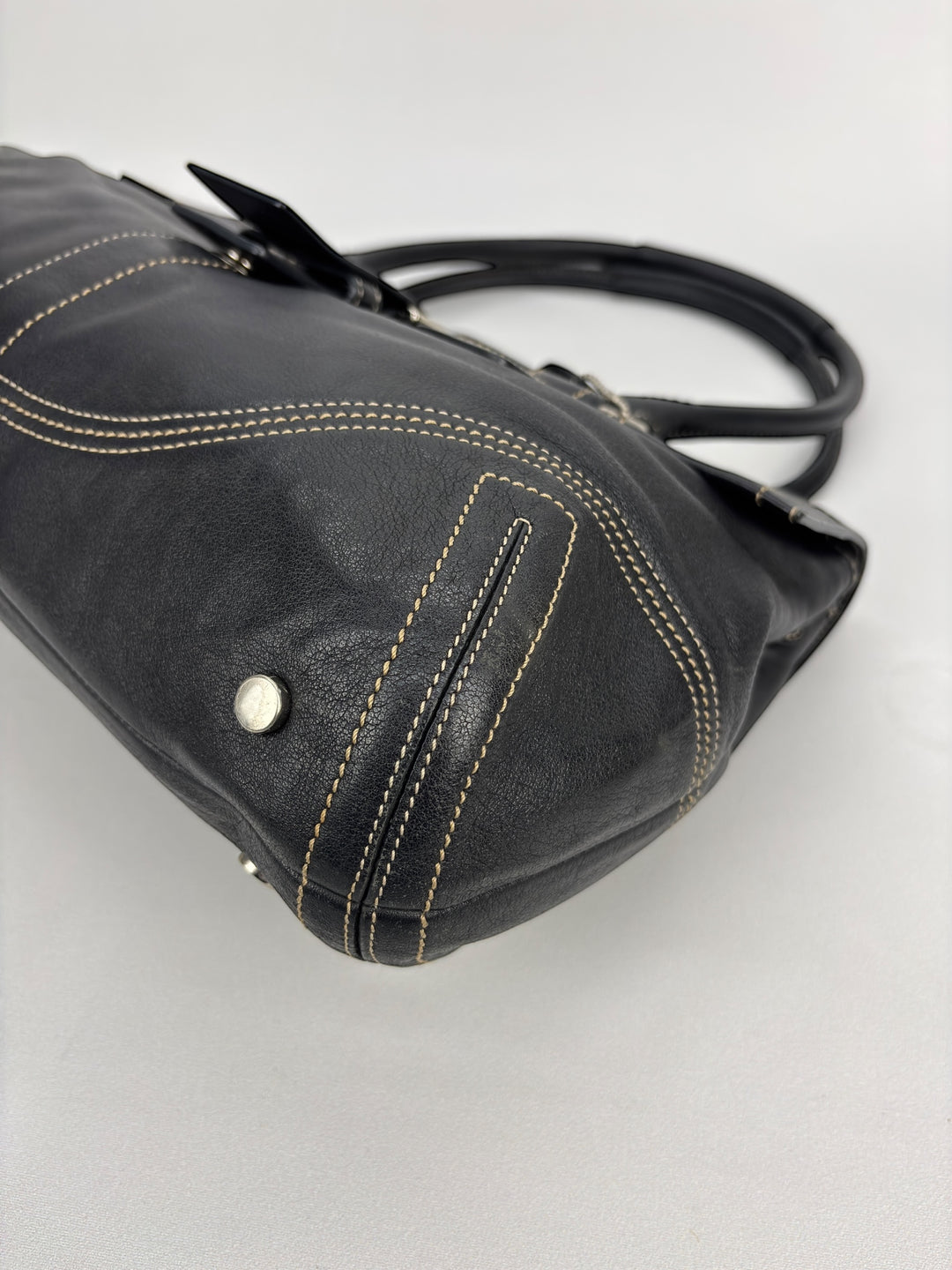 Coach Soho Buckle Flap Satchel Baguette Large Shoulder-Bag