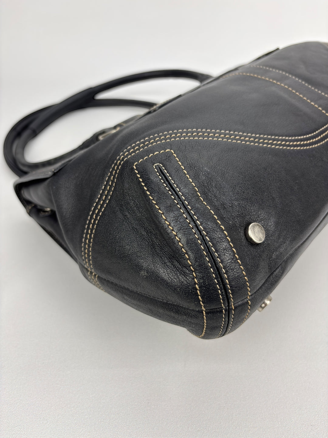 Coach Soho Buckle Flap Satchel Baguette Large Shoulder-Bag