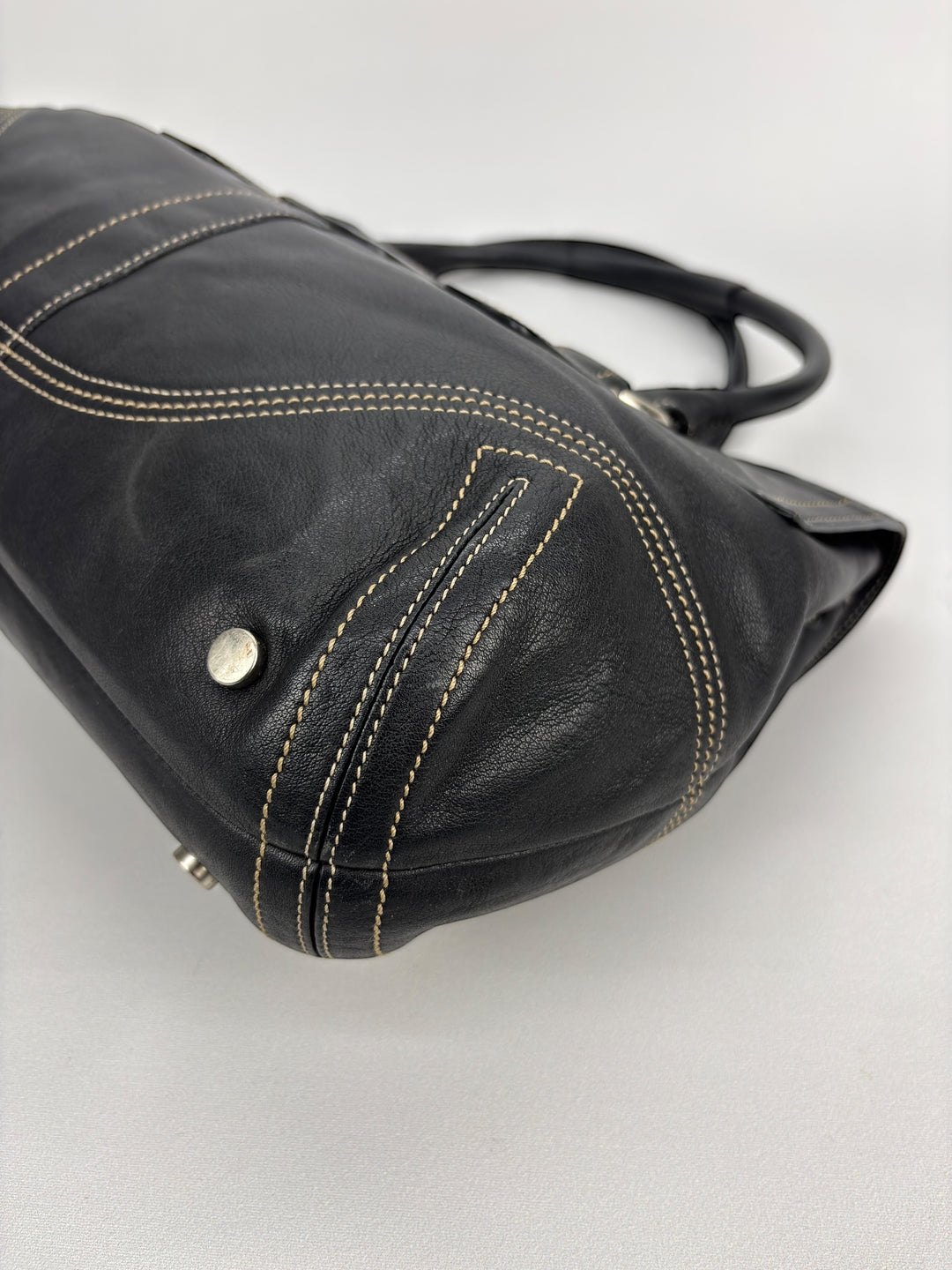 Coach Soho Buckle Flap Satchel Baguette Large Shoulder-Bag