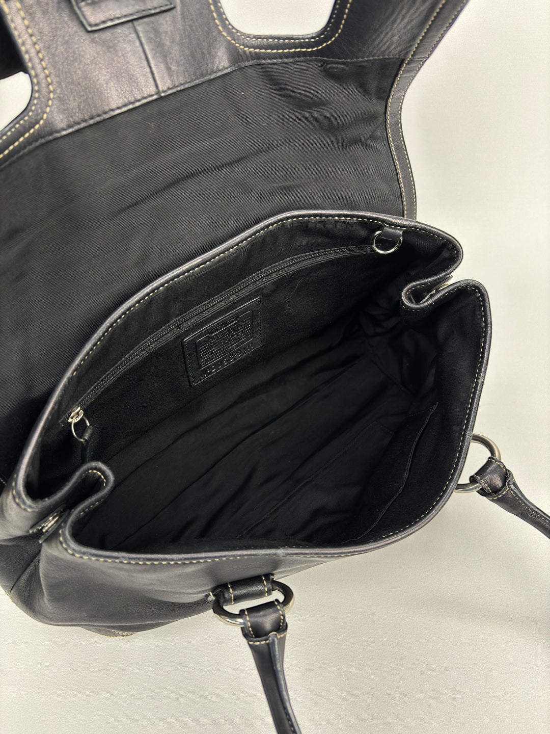 Coach Soho Buckle Flap Satchel Baguette Large Shoulder-Bag