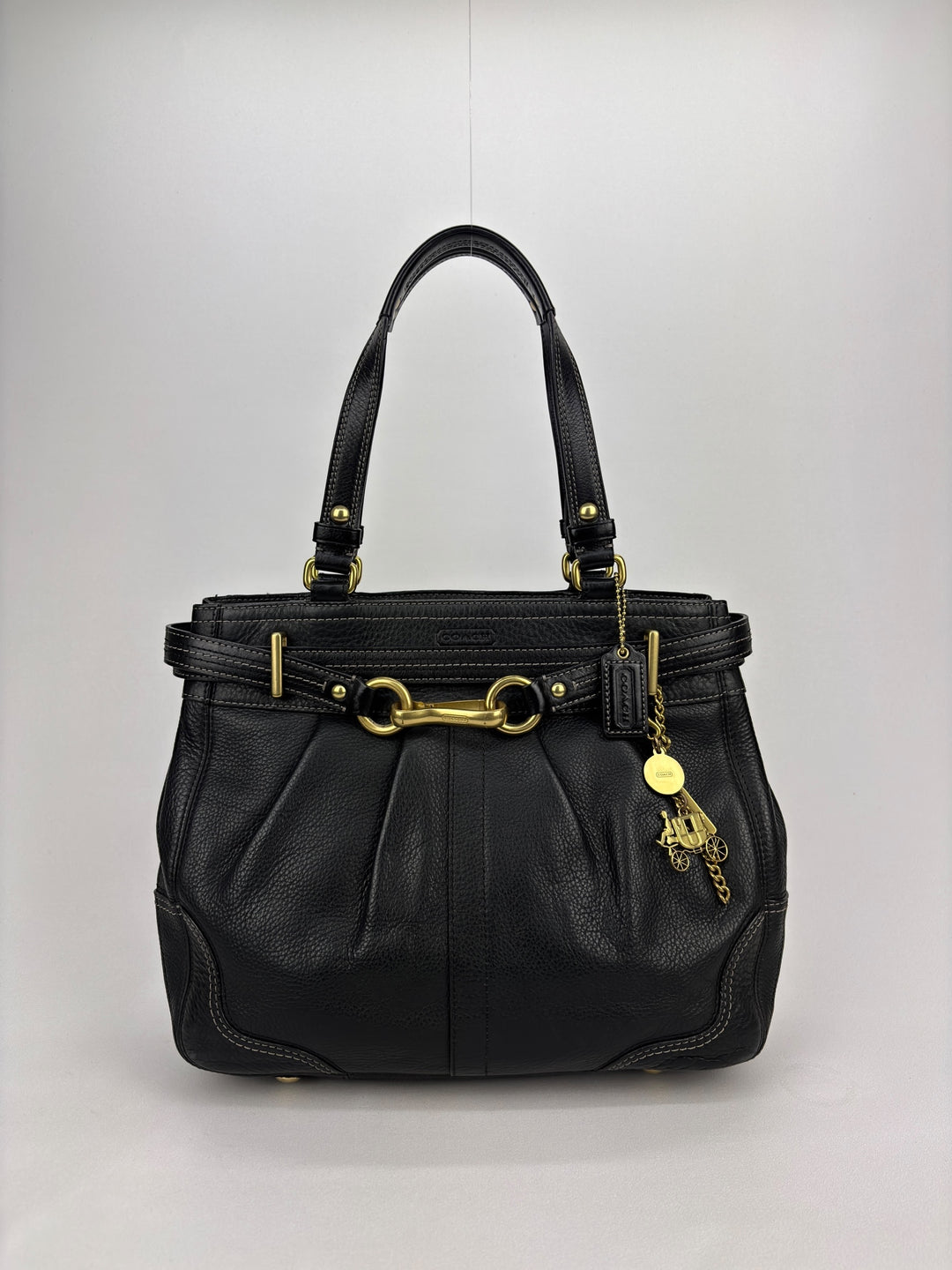 Coach Soho Horsebite Pleated Leather Satchel Shoulder-Bag