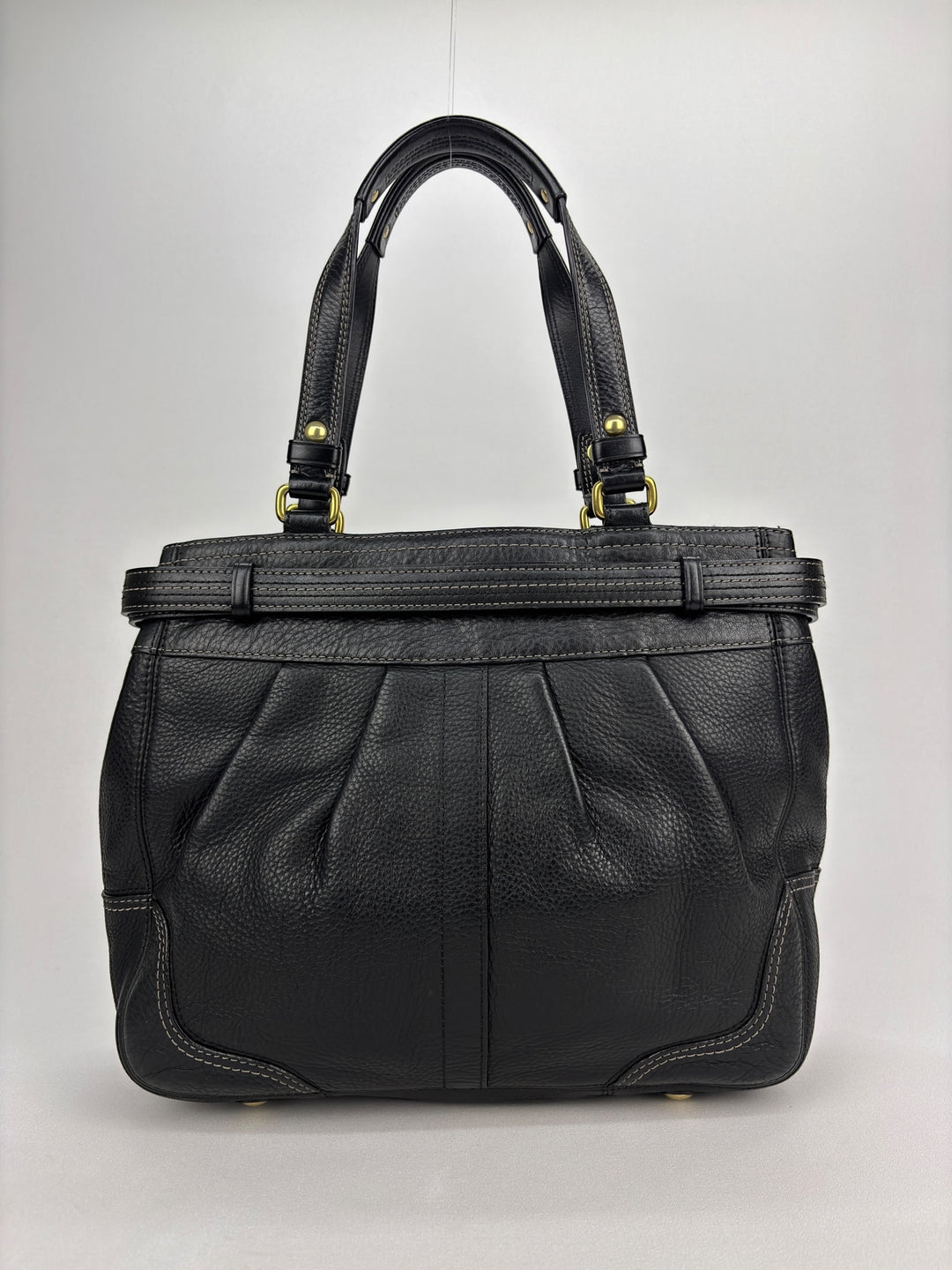 Coach Soho Horsebite Pleated Leather Satchel Shoulder-Bag