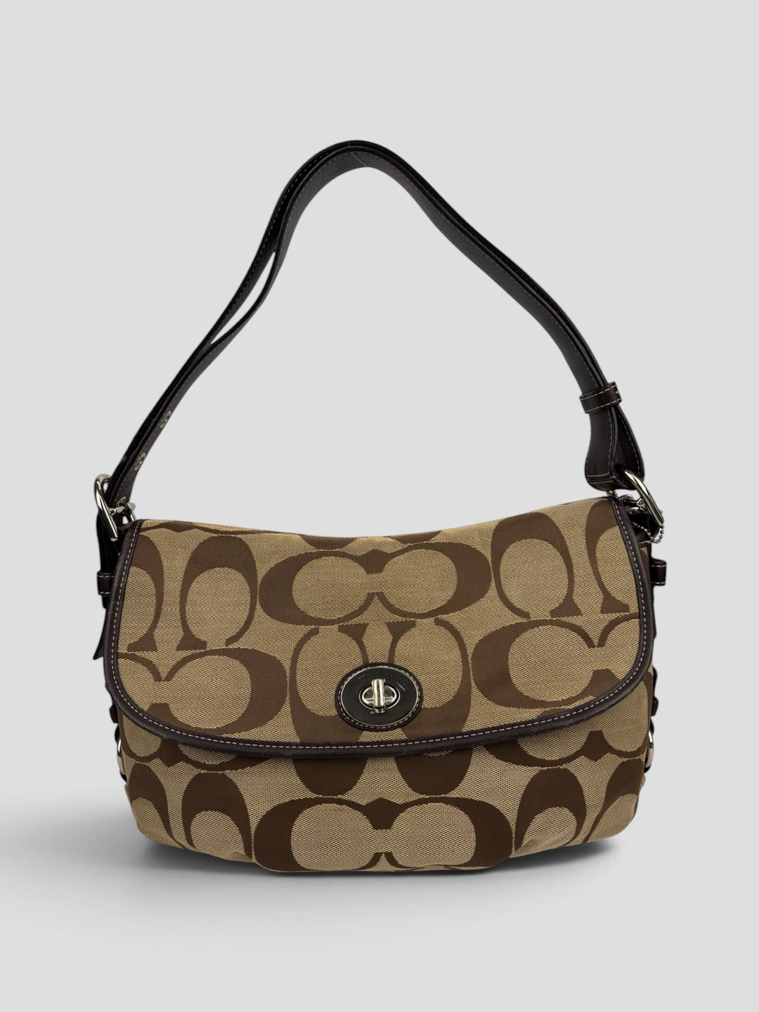 Coach Signature C Turnlock Flap Shoulder / Hobo-Bag