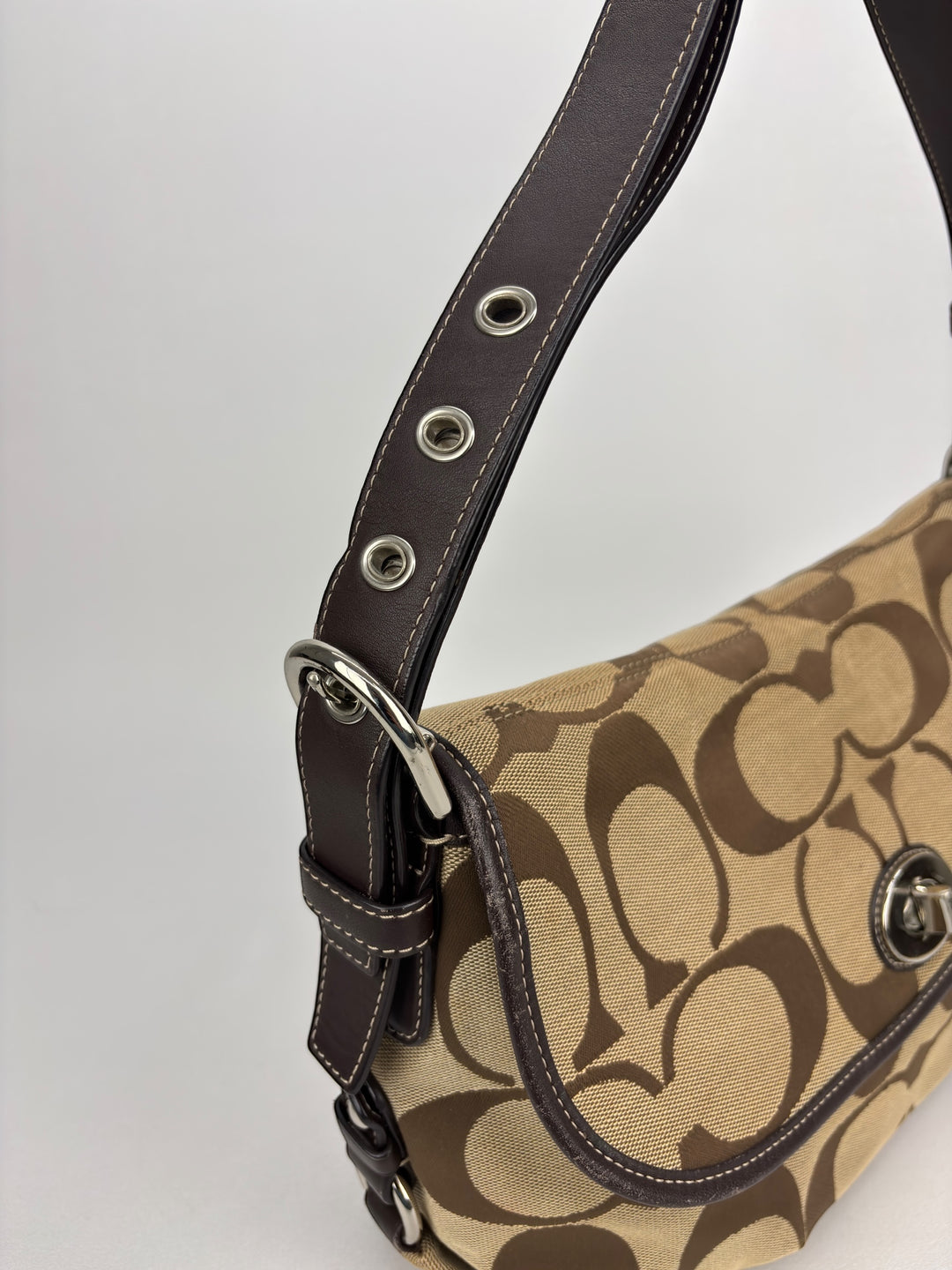 Coach Signature C Turnlock Flap Shoulder / Hobo-Bag