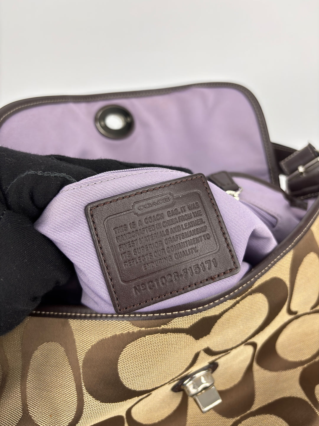 Coach Signature C Turnlock Flap Shoulder / Hobo-Bag