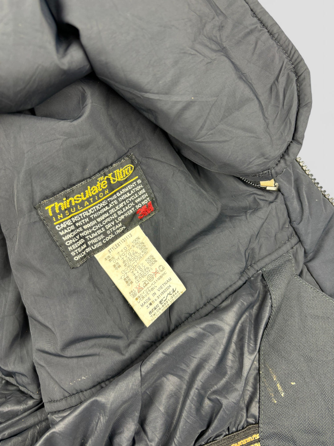 Montbell Vintage herren tactical jacke schwarz, second hand tactical men jacket black