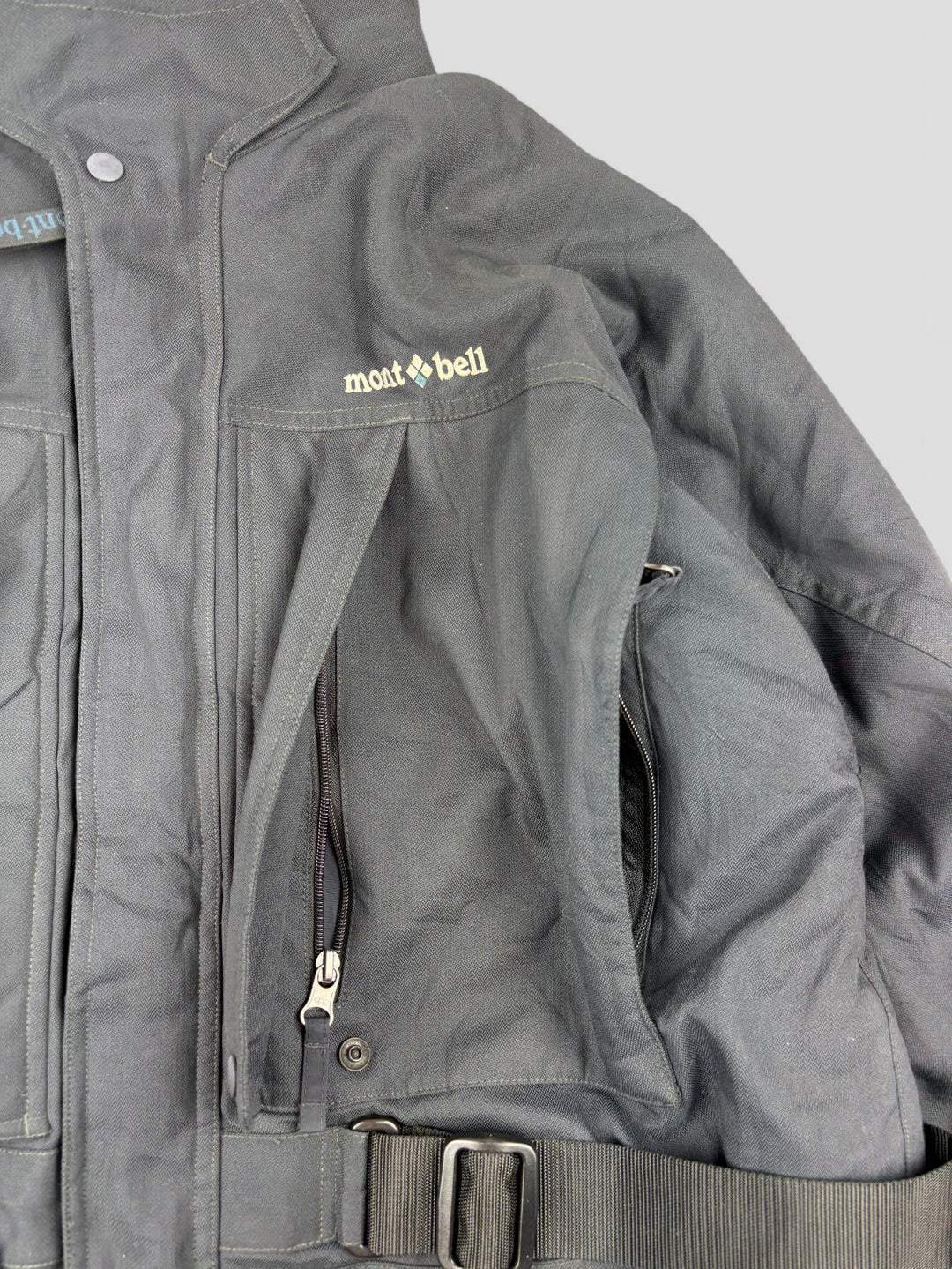 Montbell Vintage herren tactical jacke schwarz, second hand tactical men jacket black