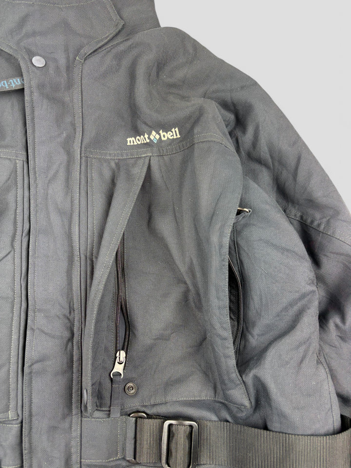 Montbell Vintage herren tactical jacke schwarz, second hand tactical men jacket black