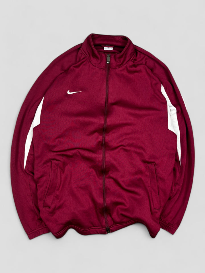 Nike Full Zip Trackjacket Red white, Vintage nike rainingsjacke second hand