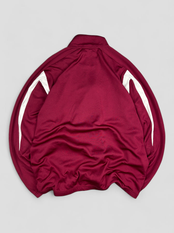 Nike Full Zip Trackjacket Red white, Vintage nike rainingsjacke second hand