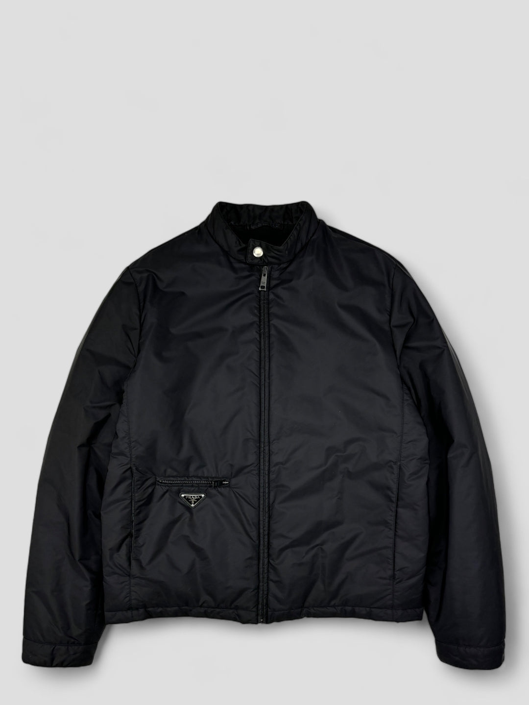 Prada Nylon Light Puffer Jacket, Vintage prada jacke schwarz