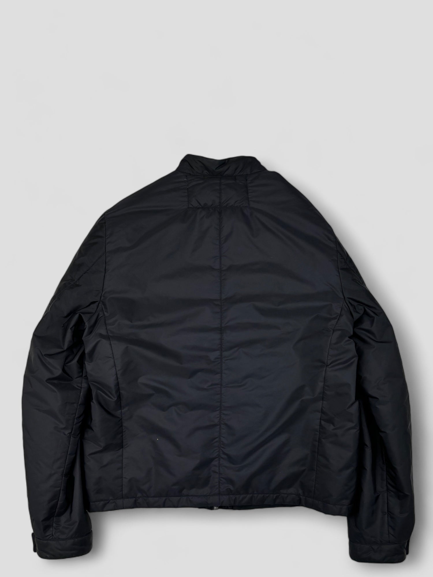 ジャケット・アウター 00s PRADA black buttondown flight jacket 00s PRADA black buttondown flight jacket PRADA Black Polyester