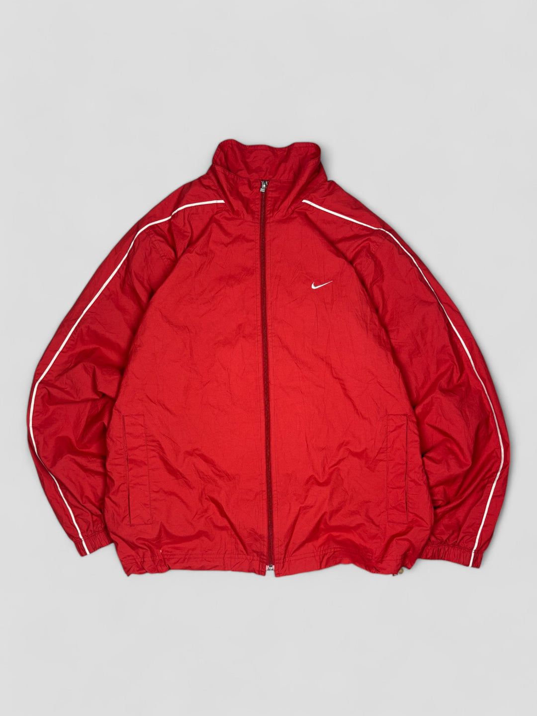 VIntage nike trackjacket red, second hand nike trainingjacke rot