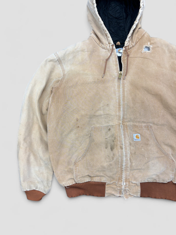 Vintage Carhartt Active workwear Jacket, carharrt arbeits jacke beige sandfarben
