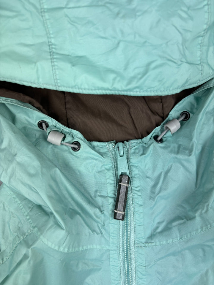Vintage Columbia Windbreaker türkis Frauen, second hand columbia jacket turquoise women