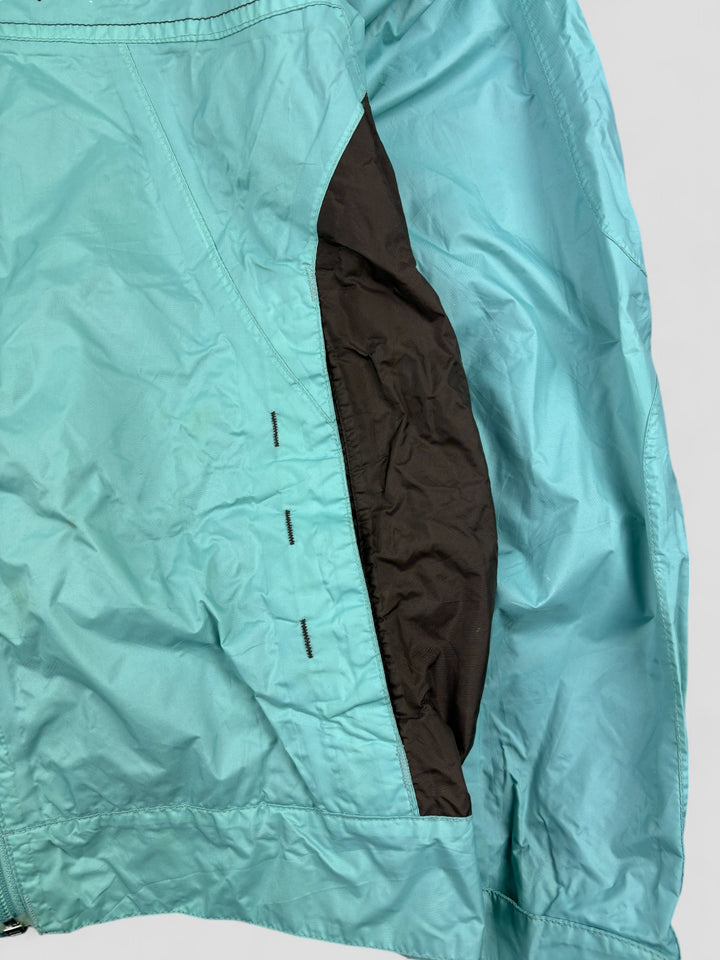 Vintage Columbia Windbreaker türkis Frauen, second hand columbia jacket turquoise women