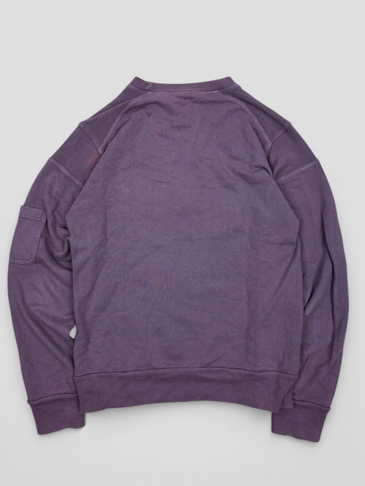 Vintage Dolce & Gabbana Unisex Pullover Lila mit Textdruck, Second-Hand D&G Sweater Purple