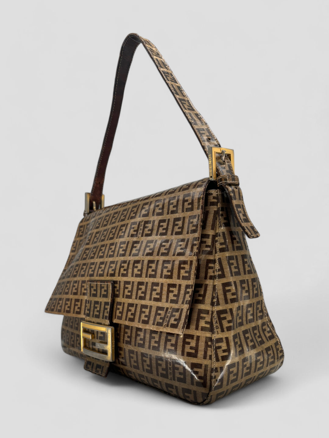 Vintage Fendi Bright Mama Shoulderbag, second hand fend umhängetasche