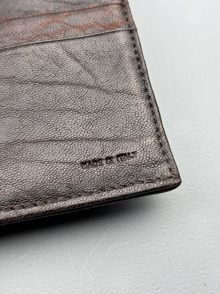 Vintage Fendi Unisex Leder Geldbeutel Braun, Second-Hand Fendi Wallet Brown