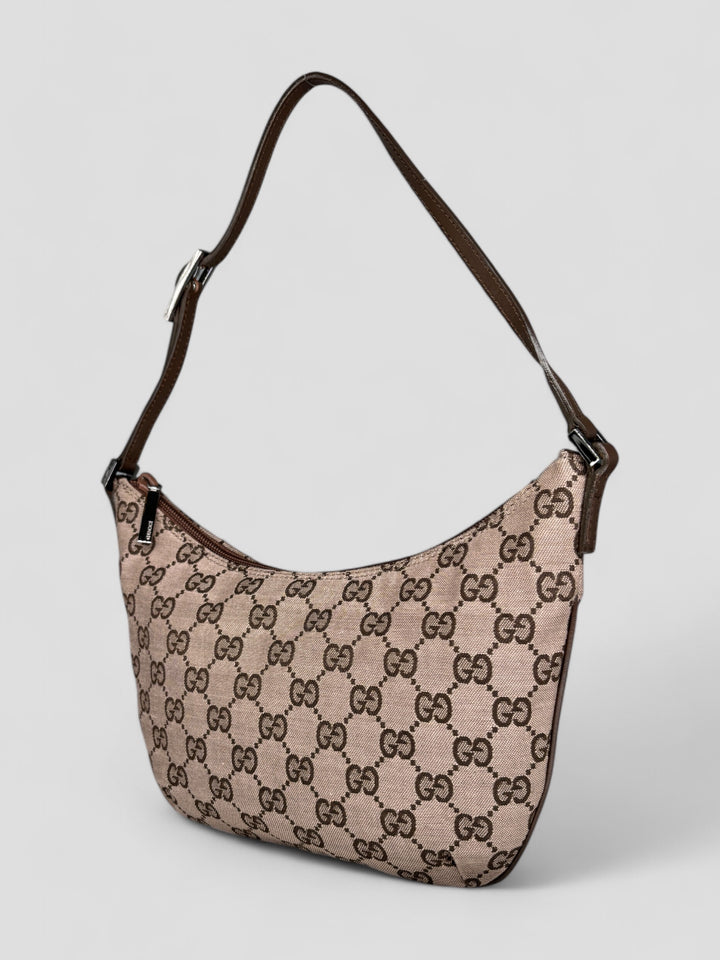 Vintage Gucci Banana Bag pink, rosa second hand gucci handtasche