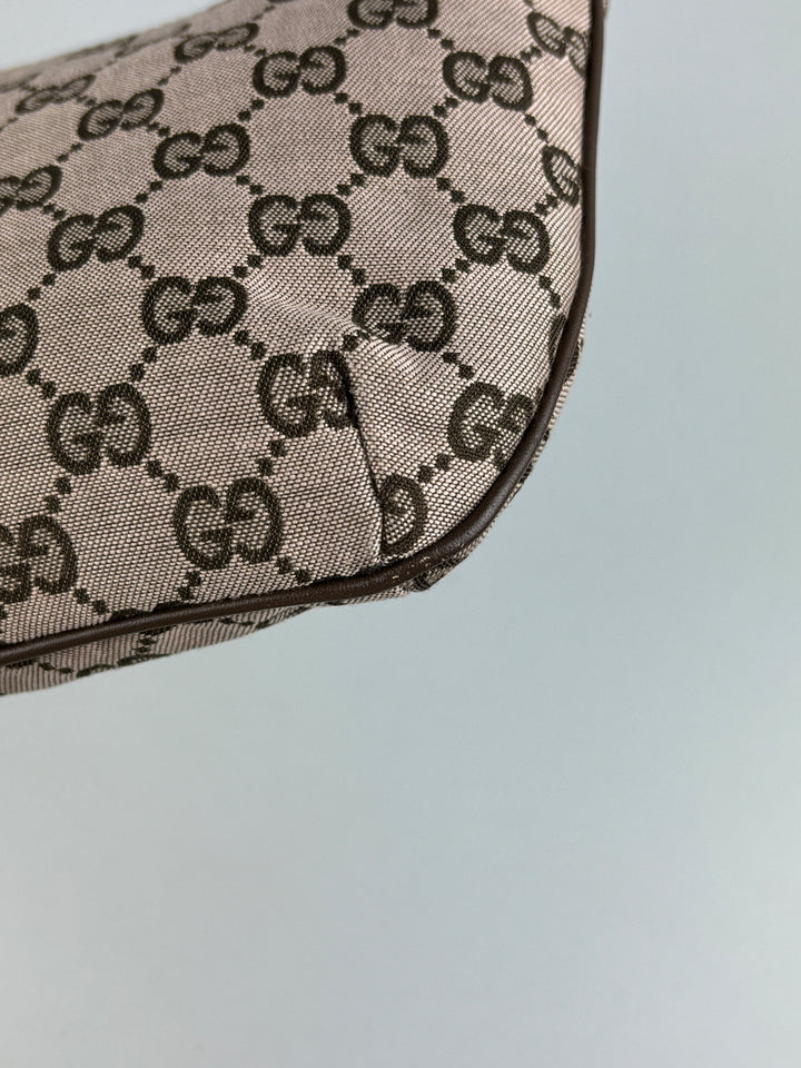 Vintage Gucci Banana Bag pink, rosa second hand gucci handtasche