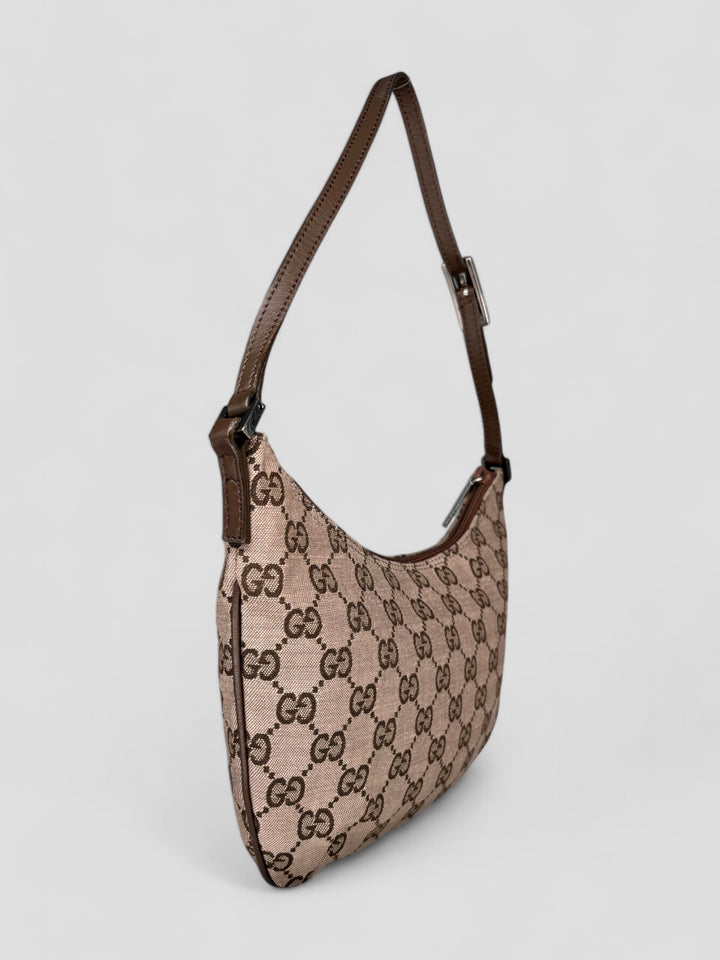 Vintage Gucci Banana Bag pink, rosa second hand gucci handtasche