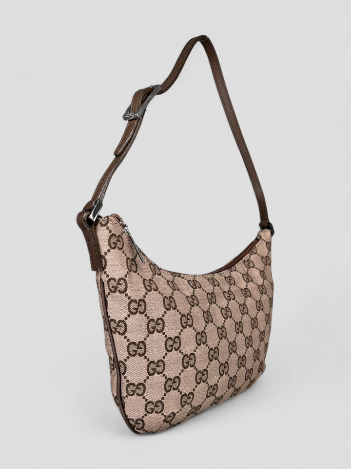 Vintage Gucci Banana Bag pink, rosa second hand gucci handtasche