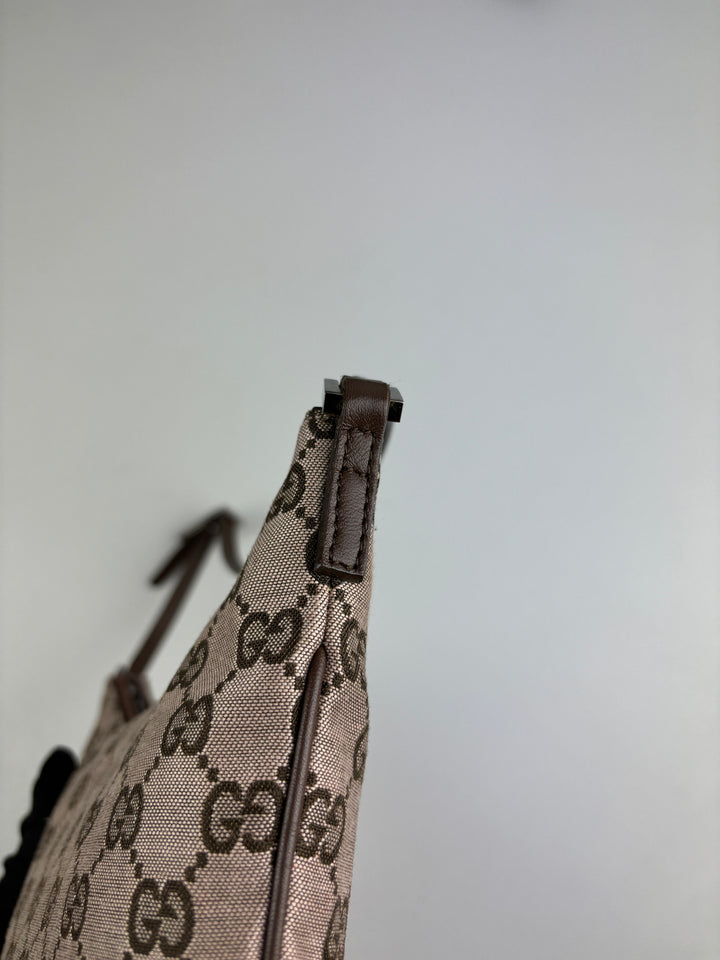 Vintage Gucci Banana Bag pink, rosa second hand gucci handtasche
