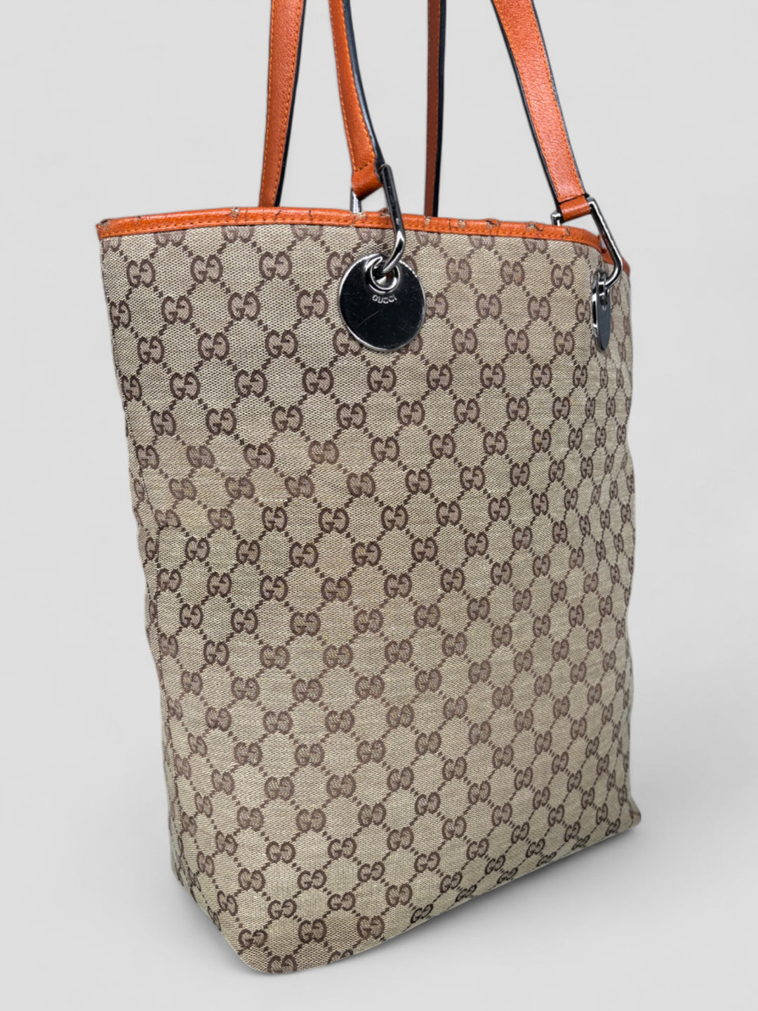 Vintage Gucci Damen Shopper Beige, Second-Hand Gucci Tote Bag Beige