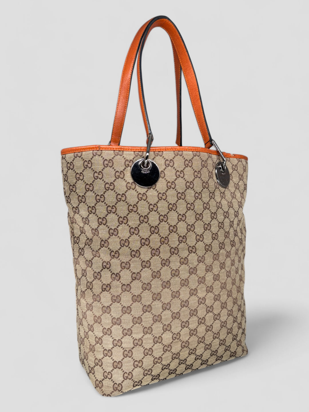 Vintage Gucci Damen Shopper Beige, Second-Hand Gucci Tote Bag Beige