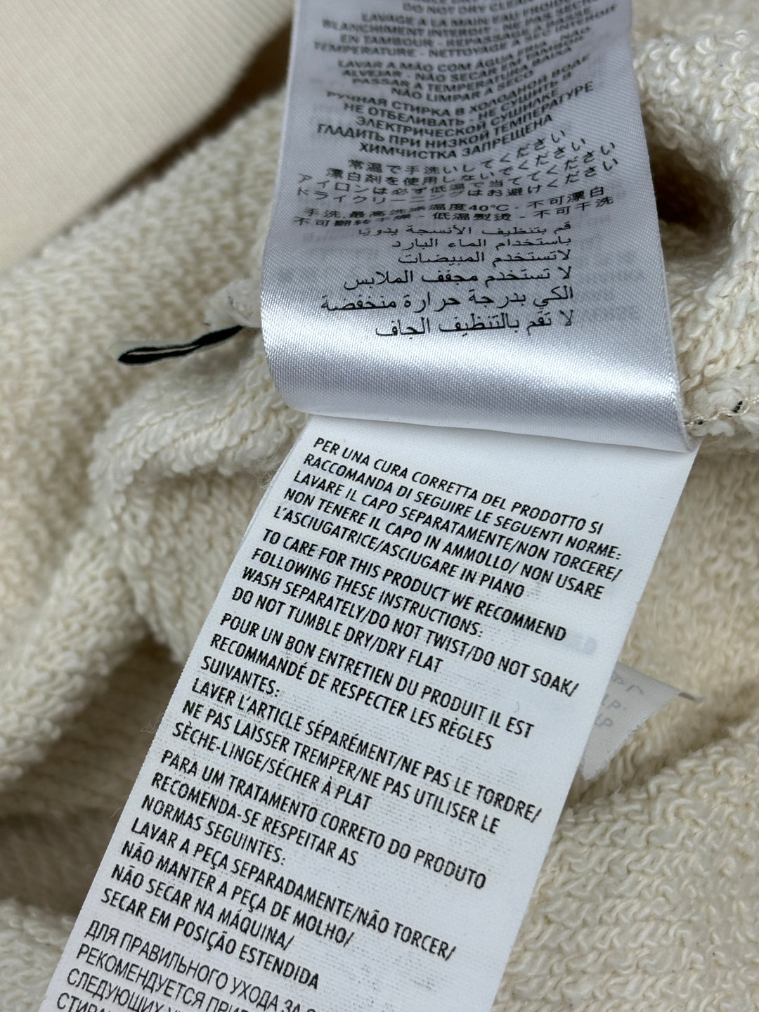 Vintage Gucci Hypnotism Hoodie white, weißer second hand gucci pullover