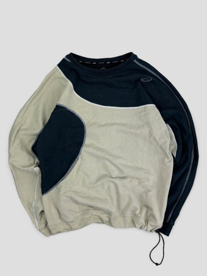 Vintage Kiko x Asics Sweater, pullover beige schwarz