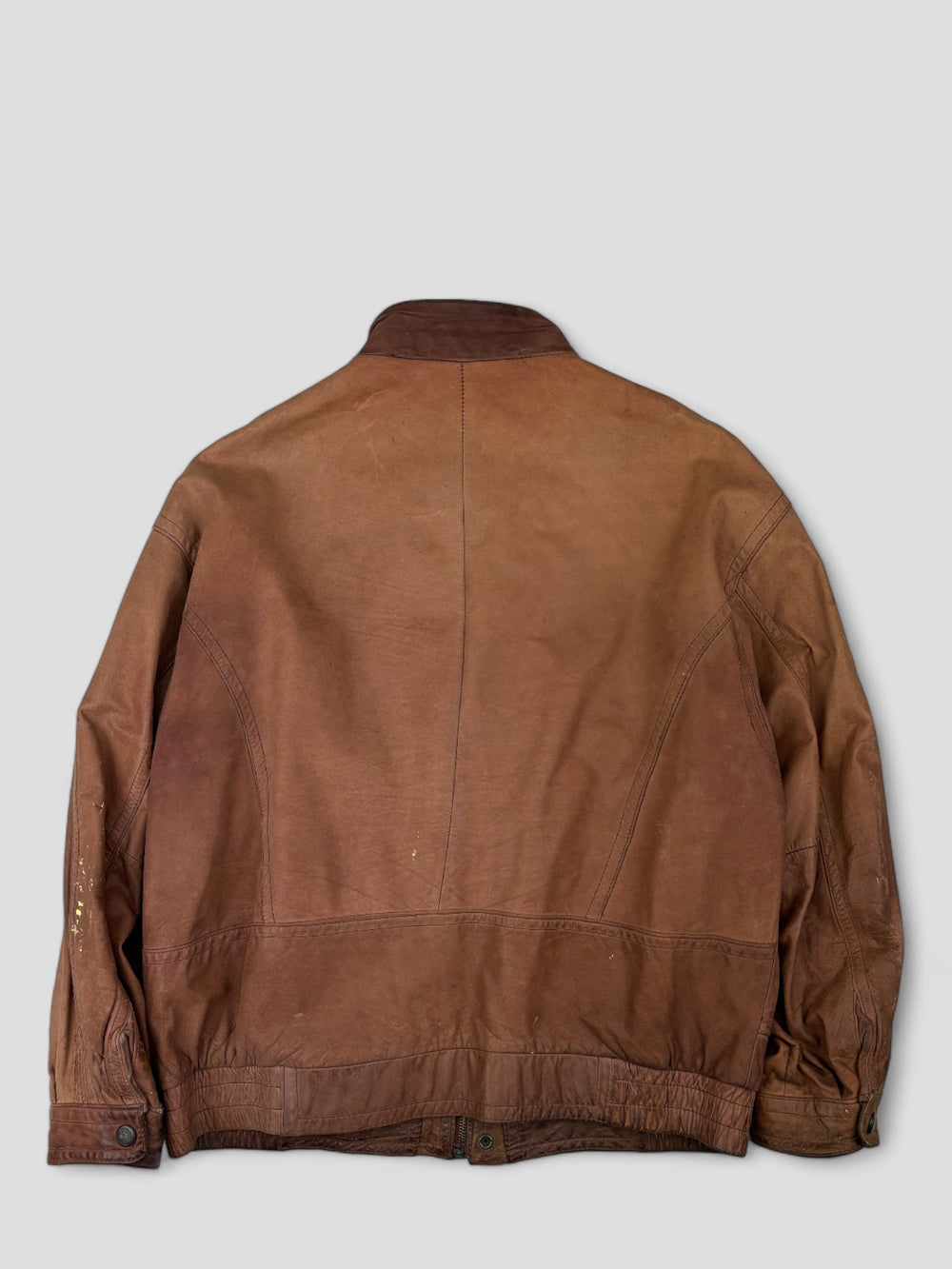 Brown Vintage Leather Jacket braun
