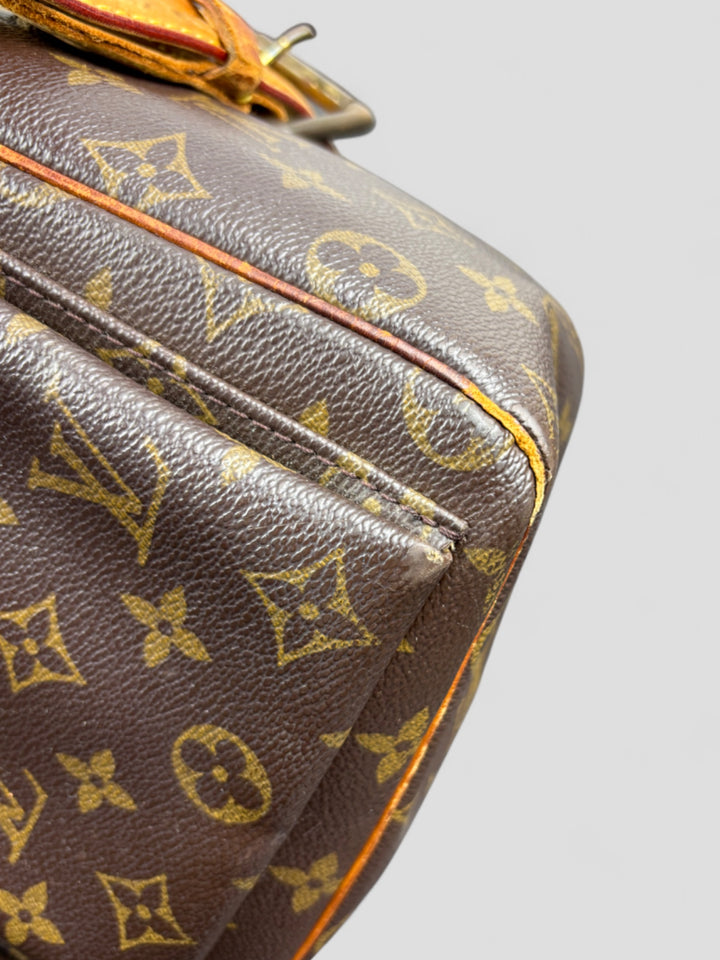 Vintage Louis Vuitton Damen Leder Handtasche Kastanienbraun, Second-Hand Louis Vuitton Bag Brown