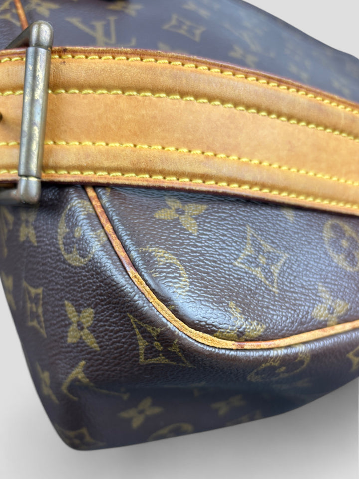 Vintage Louis Vuitton Damen Leder Handtasche Kastanienbraun, Second-Hand Louis Vuitton Bag Brown