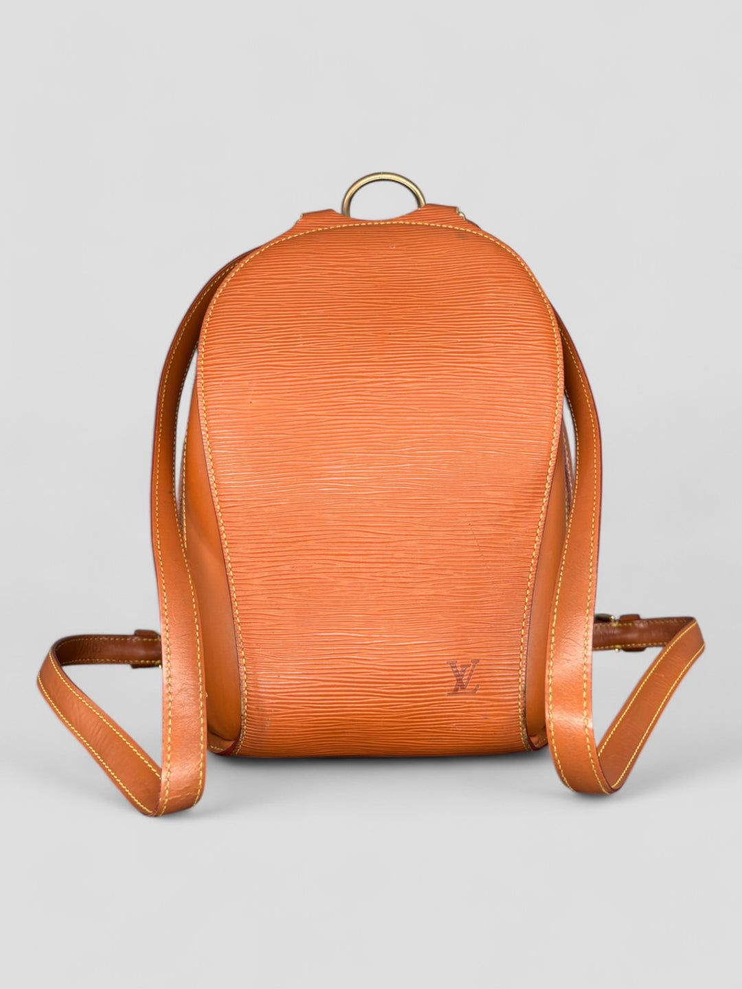 Vintage Louis Vuitton Unisex Epi Leder Rucksack Orange, Second-Hand Louis Vuitton Backpack Orange