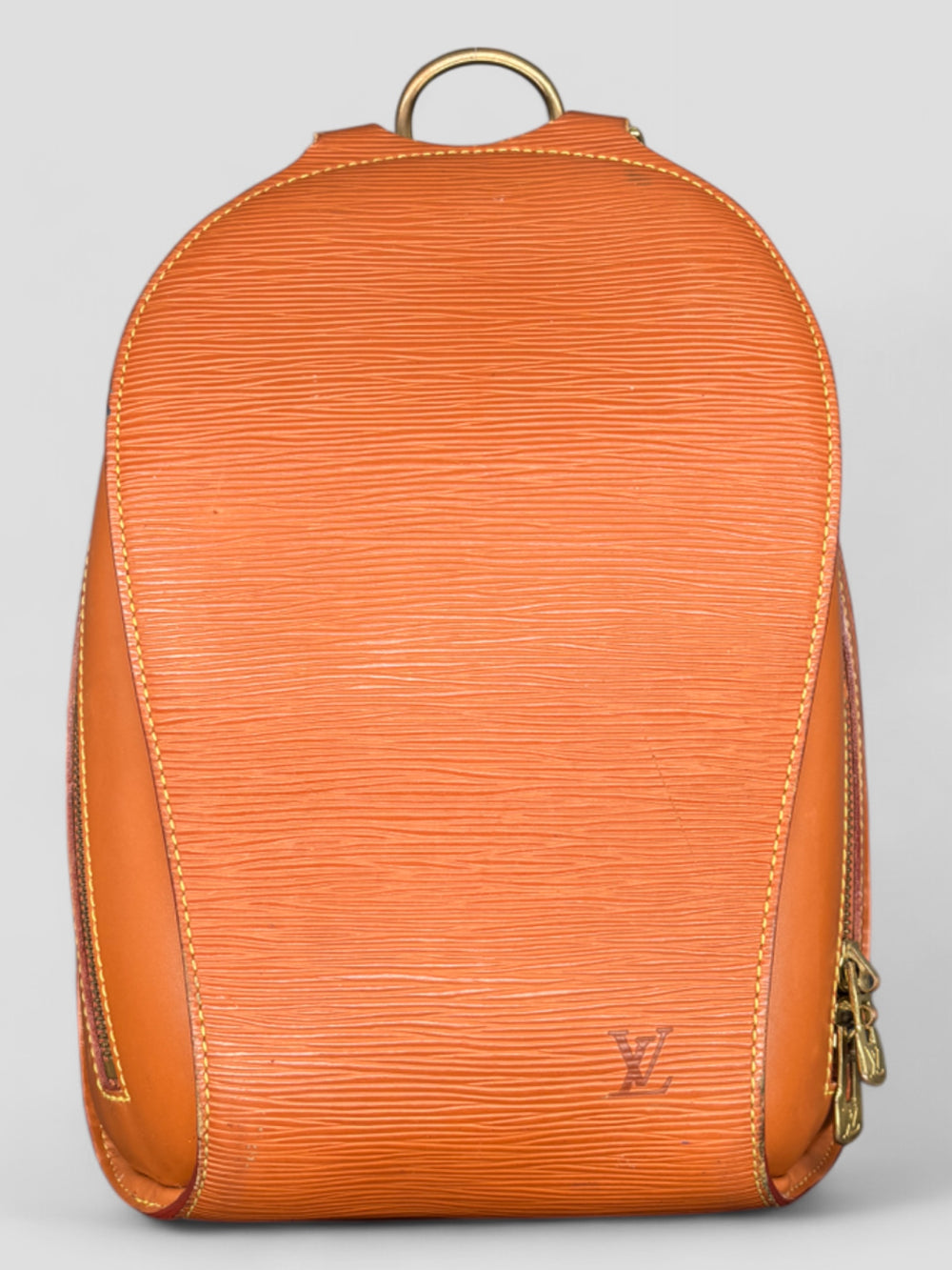 Vintage Louis Vuitton Unisex Epi Leder Rucksack Orange, Second-Hand Louis Vuitton Backpack Orange